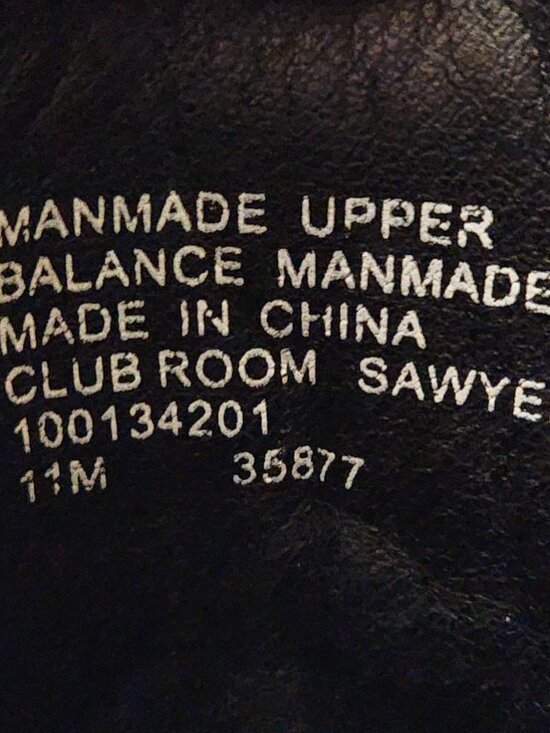 Club Room Sawyer Wingtip Boots Mens Size 11 M Black Faux Leather Lace Up 35877 main image 7